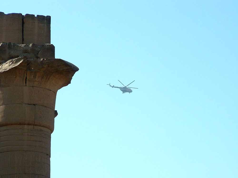 288 - Helicopter at Luxor Temple