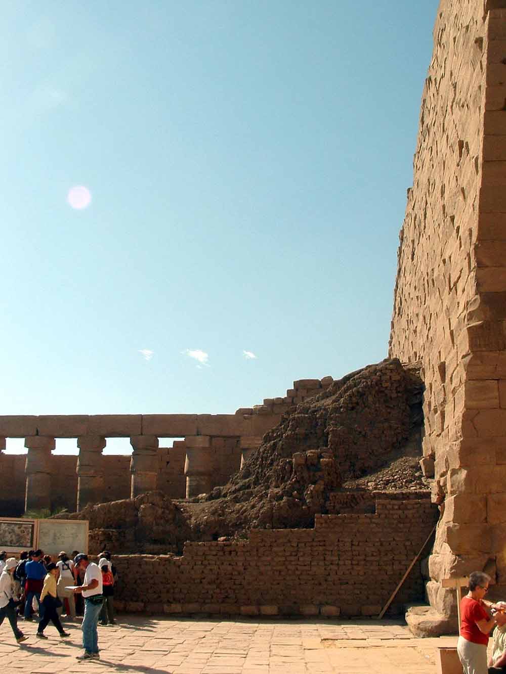 387 - Forecourt & the Back of the First Pylon - Karnak