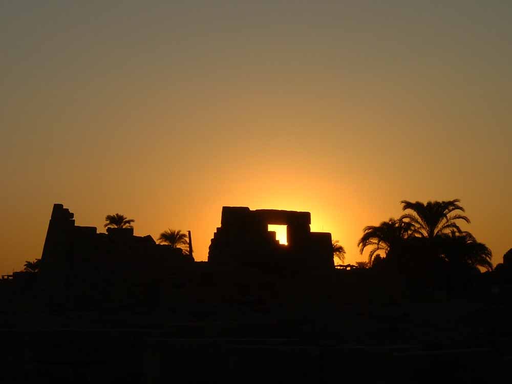 467 - Sunset from the Sacred Lake - Karnak