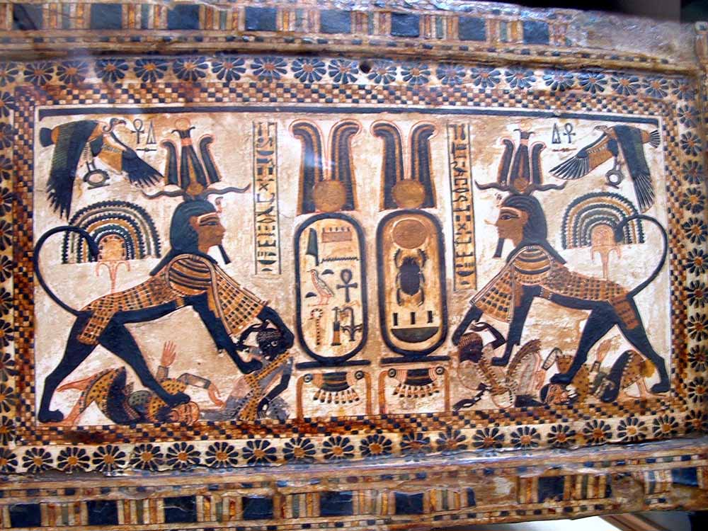 737 - Painted Box Tomb of Tutankhamun - Egyptian Museum