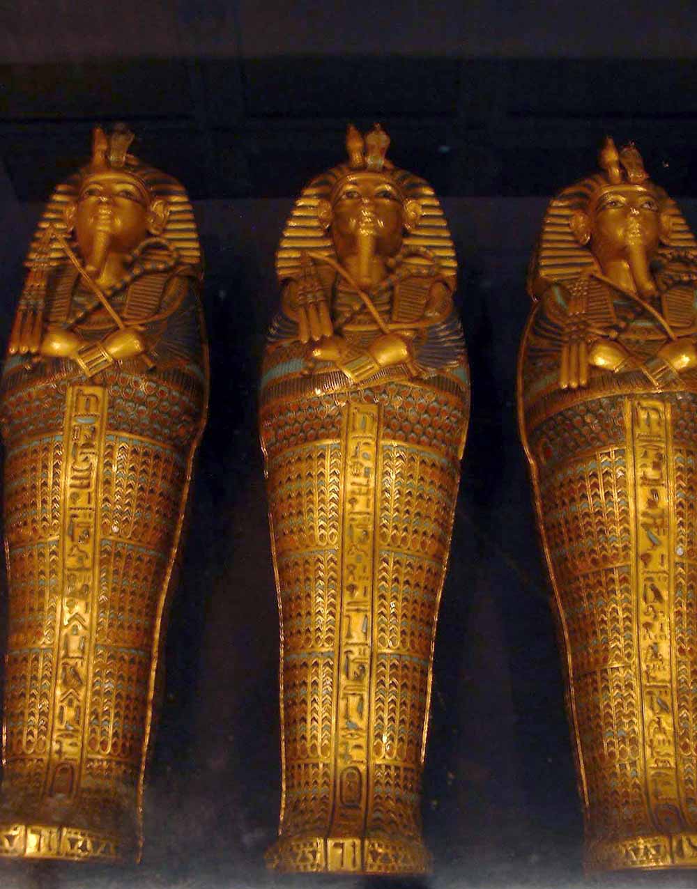 751 - Canopic Coffins of Tutankhamun - Egyptian Museum