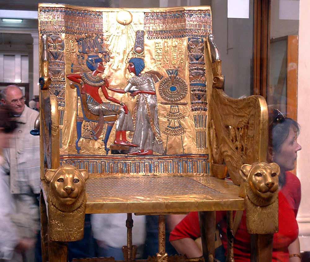 754 - Throne of Tutankhamun - Egyptian Museum