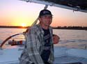 633 - Cameron Steering on a Felucca Cruise - Luxor